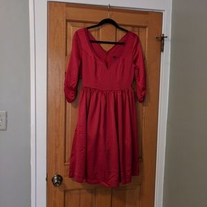Outlander red party dress XS *with pockets*
